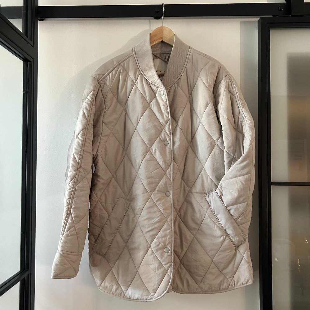H&M Quilted jacket Beige / Cream Color - Brand New with Tags - Size Large